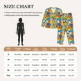 thumbnail image 4 of Fotbe Various Balls Pattern Long Sleeve Pajama Set for Women,Sleepwear Set,2-piece Loungewear Set,Soft PJs Comfy Nightwear with Pockets -X-Large, 4 of 7