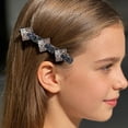 thumbnail image 2 of 4 estilos de pinzas para el pelo trenzadas con piedras de cristal brillantes, plástico + pedrería, sujeción segura que no daña el cabello, para mujeres y niñas, uso diario, fiestas y bodas, 2 of 4