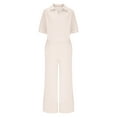 thumbnail image 4 of Ndbuld Womens 2 Piece Workout Sets Short Matching Casual Summer Outfits Slim Fitted Going Out Gym Yoga Athletic Tracksuits White S, 4 of 7