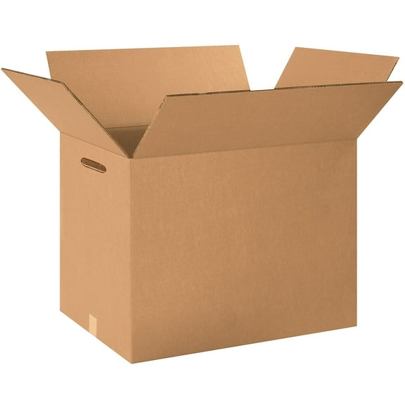 Box Partners Double Wall Boxes with Hand Holes 18" x 12" x 12" Kraft 15/Bundle HD181212DWHH