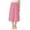 Pink, variant on Kids Pleated Midi Skirts for Girls 3-13 Years, Summer Solid Casual Elastic Waist Uniform Skirt Teen Girls Flowy A-Line Swing Chiffon Long Skirts