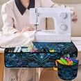 thumbnail image 4 of HELLHERO Mandala Pattern Blue Gradient Sewing Machine Mat Waterproof to Keep Tidy with 4 Pockets for Most Sewing Machine Table, Mother's Day, 4 of 5