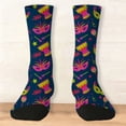 thumbnail image 2 of LSQii Fun Socks for Women Cozy Breathable Printed Cotton Knitted Fashion Novelty Crazy Cool Funky Socks Cute Gifts for Women Girl Carnival Pink, 2 of 7