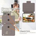thumbnail image 5 of SaniMore for iPad 10th Generation 10.9 inch 2022 Case, Auto Sleep/Wake, 7-Level Angle Kickstand Pen Holder Magnetic Buckle Tempered Glass Protector Card Slot Case for iPad 10th Generation, Rosegold, 5 of 7