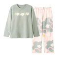 thumbnail image 5 of Pajamas For Women Set Comfortable Sleep Cozy 2 Piece Outfits With Fall Winter Sleepwear Loungewear Nightwear Nightclothes Homewear, 5 of 5