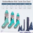 thumbnail image 2 of OutdoorMaster Kids Ski Socks - Merino Wool Blend, Over the Calf Design w/Non-Slip Cuff (2 Pack), 2 of 7