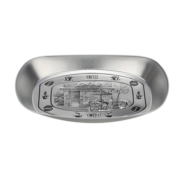 Fiudx Ofertas del día Bandeja de hojalata vintage para exteriores, para fruta, para acampar, para aperitivos, pasteles, para barbacoa, hojalata en relieve