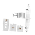 thumbnail image 4 of Colaxi Outdoor Camera Gutter Mount Surveillance Camera Holder Professional Universal Sturdy Stainless Steel Adjustable Angle Bracket White, 4 of 8