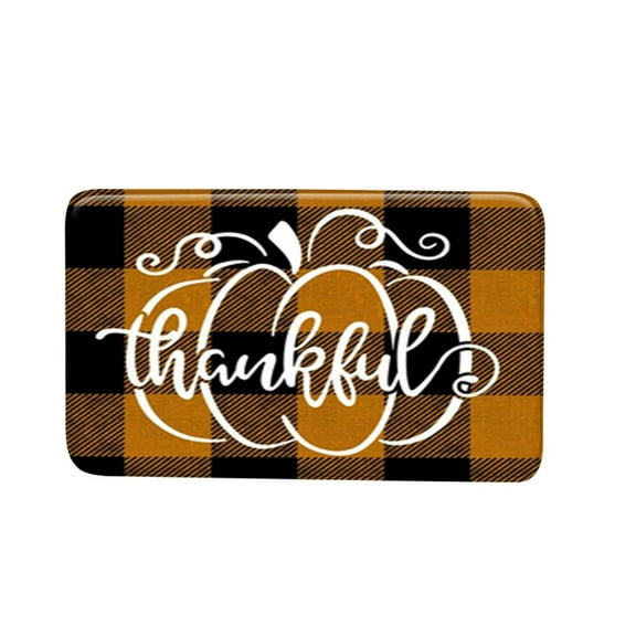 OAVQHLG3B Halloween Door Mat Pumpkins Ghost Doormat Indoor Outdoor Entrance Linen Floor Rug Halloween Decor Non Slip Rubber Welcome Door Mat Halloween Decoration(15.75x23.62")