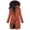 Coffee-M, variant on Comfortable Women's Waterproof Outerwear Hooded Jackets with Thermal Lining Long Sleeve Coat for Adventures