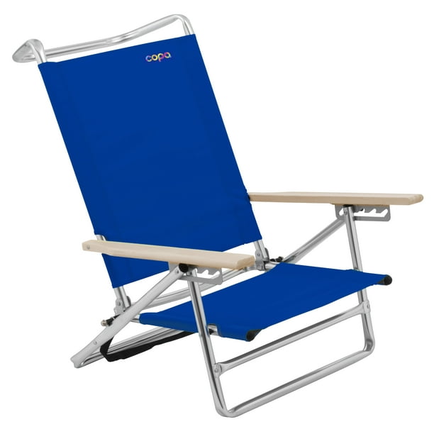 Aluminum 5-Position Layflat Beach Chair - Walmart.com - Walmart.com