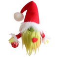 thumbnail image 1 of Bsvklp Mini Juguete Hombre Sin Rostro Navidad con Corazón Decoración Mesa Rojo, 1 of 6