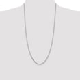 thumbnail image 2 of Diamond2Deal 10K White Gold 3.25 mm Diamond-cut Rope Chain Necklace for Mens 28", 2 of 7