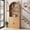 Oak, variant on 75" Farmhouse Tall Arched Pantry Cabinet with Charging Station, Adjustable Shelves, Coffee Bar with Open Countertop & Cup Holder, for Kitchen, Dining Room, Living Room, Oak
