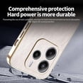 thumbnail image 4 of KADEM For Xiaomi Redmi Note 14 4G (164.84x78.15x8.16mm) Case Electroplating Silk Texture PU + TPU Ph, 4 of 5