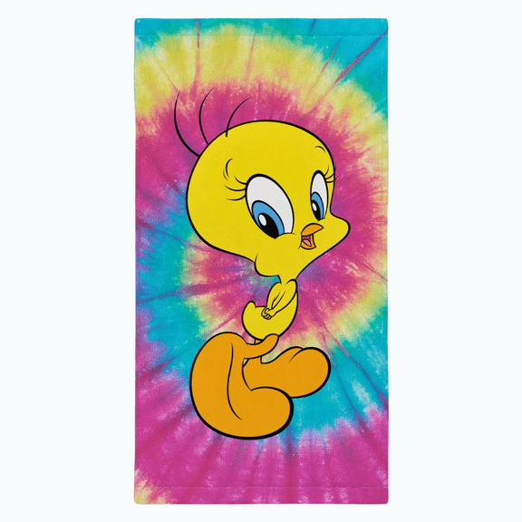 Looney Tunes Tweety Cotton Beach Towel, 30" X 60"