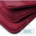 thumbnail image 4 of Memory Foam Bath Mat 24 x 60 Inch, Ultra Soft Non-Slip Bath Mat, Absorbent Bath Rug by - Burgundy, 4 of 8