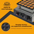 thumbnail image 5 of GUTSTARK Máquina para Hacer Mini Hot Cakes Industrial 25 Piezas - 900 W, Temperatura Máx 250 °C, Plancha de Teflón, Perillas de Regulación y Temporizador, 5 of 5