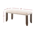 thumbnail image 5 of Picket House Dex Dining Bench, Cream, 5 of 5