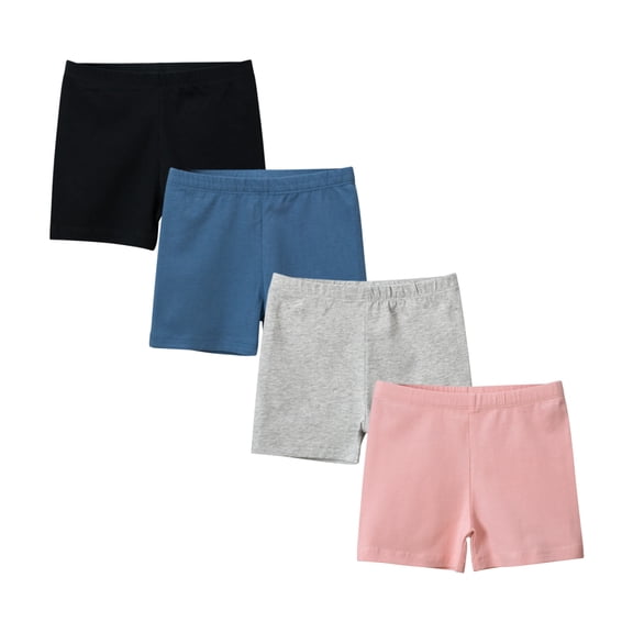 CHOYURME CHONYURM 4 Pack Cotton Toddler Girls Bike Shorts Cartwheel Shorts Under Dress Safety Shorts