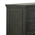 thumbnail image 3 of Benjara Zenny 58 Inch Wide Dresser with 6 Drawers, Metal Knobs, Farmhouse Gray Wood, 3 of 3