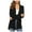 Black##1, variant on jsaierl Womens Casual Fall Long Sleeve Cardigans Sweater Lightweight Open Front Draped Lacy Hem Cardigans Cozy Duster