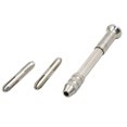 thumbnail image 3 of Mini Micro Aluminum Hand Drill With Keyless Chuck +10pc Twist Drill Bit Rotary, 3 of 8