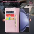 thumbnail image 6 of Wallet Case for Samsung Galaxy Z Fold5 2023,Magnetic Protect PU Leather Flip Case with Card Holder Cash Slot RFID Blocking Kickstand Shockproof Protection Case for Samsung Z Fold5 (Pink), 6 of 18