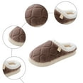 thumbnail image 5 of Womens House Slippers Plush Warm Comfy Memory Foam Winter Slip on Home Shoes Indoor Outdoor Nonslip Fuzzy Slides Coffee 8, 5 of 5