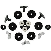 WEUVEB 18Pcs Drum Parts Cymbal Replacement Accessories with Felts Washers and Sleeves