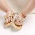 thumbnail image 3 of Zanvin Baby Girl Soft sole Flat Sandals, Normal Gold, 11, 3 of 8