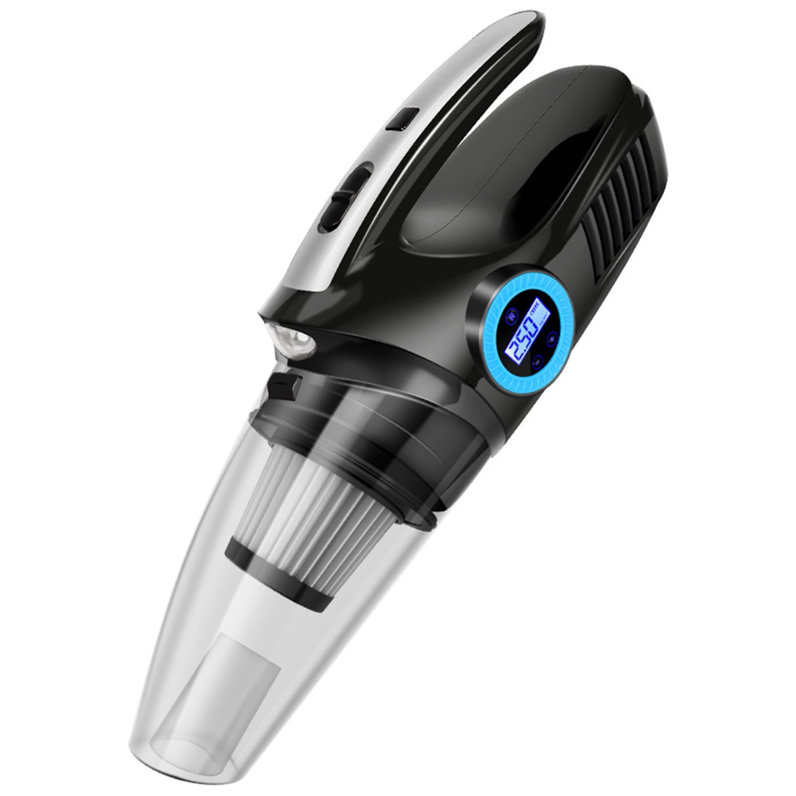 Gecau Car Vacuum Handheld Cleaner,Tire Inflator For Car,12V Auto Shut Off Well-Made um Cleaner With Pump Black 15.2x5.6 Inch Home Essentials
