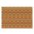thumbnail image 1 of Geometric Cutting Board, Desert Dune Pattern Abstract Design Warm Color Palette Funky Retro Art Style, Decorative Tempered Glass Cutting and Serving Board, Large Size, Multicolor, by Ambesonne, 1 of 1