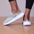 thumbnail image 5 of VeFlora Women's On Backless Mule Sneakers, Breathable Knit Platform Walking Shoes, Comfortable Arch Support Casual Non- Orthopedic Shoes for Everyday(Grey/43), 5 of 9
