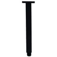 thumbnail image 6 of Westbrass 1/2" IPS x 9" Square Rainfall Ceiling Mount Shower Arm & Flange, Matte Black, 6 of 10