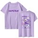 thumbnail image 1 of Pop cazadora para niña Hunters Graphic Round-Neck Short Sleeve T Shirt For Kids Youth Fashion Tee With Cartoon Print Design Soft Blend Top For Children （Purple）, 1 of 3