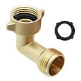 thumbnail image 1 of Brass Angle adjustable interface Garden hose 90 degree Angle connector, 1 of 6
