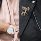 thumbnail image 3 of 6 broches navideños con forma de alce, pasadores de moda, ramilletes retro dorados, 3 of 8