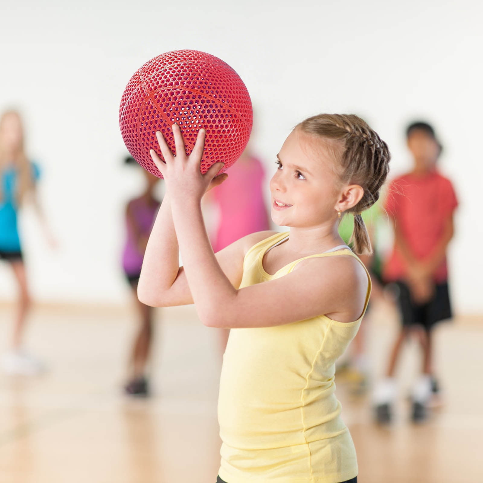 Durable 3D Printed Airless Basketball - High Elasticity, No Pump Needed, Perfect for Indoor & Outdoor Play