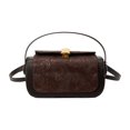thumbnail image 1 of Bolso Axila Hombro Cuero PU para Mujer Cuadrado Floral Fiesta (café), 1 of 9