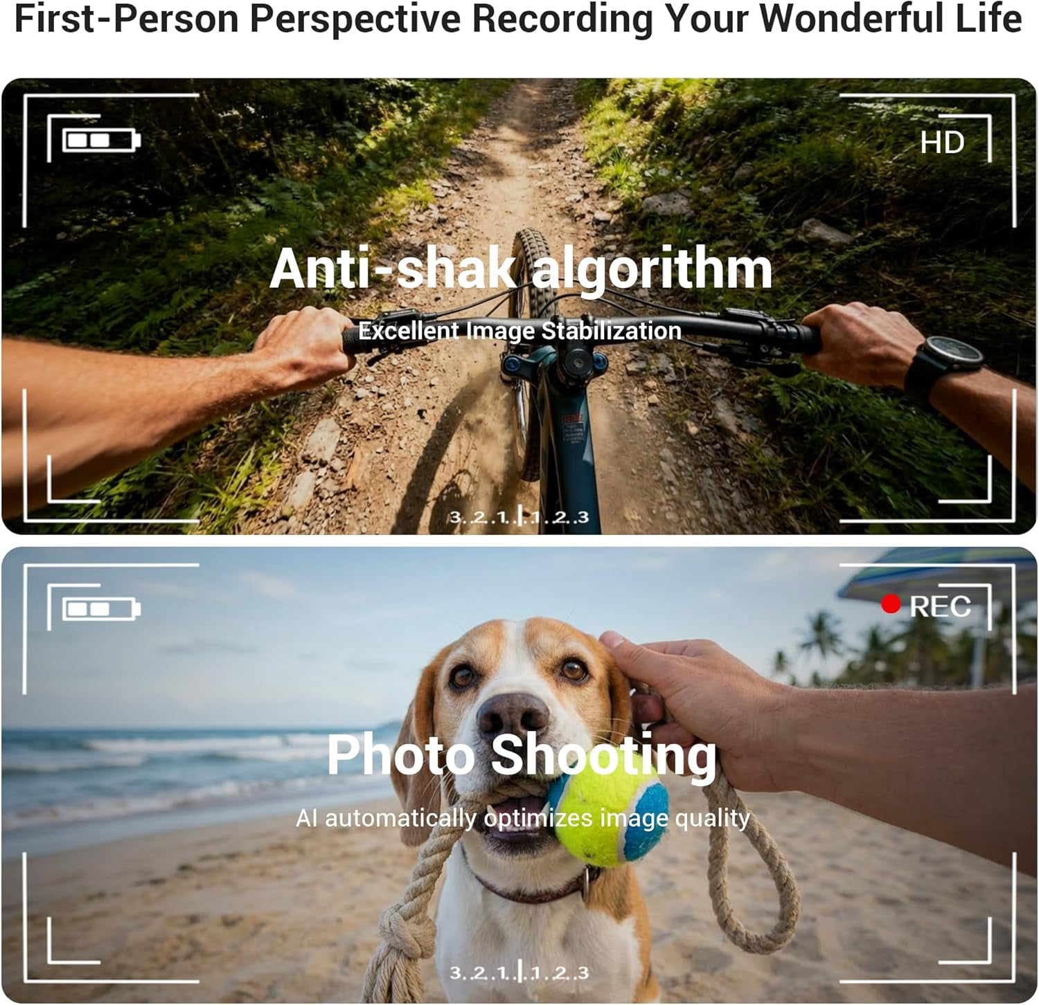Blackview AI Camera Smart Glasses with 1080P HD Recording & Real-Time Translation, Polarized Sunglasses with Voice Assistant for Men & Women