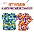 J MARK Kids Waterproof Artist Smock – Long Sleeve Toddler Art Apron ...