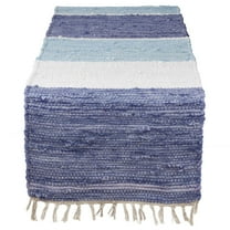 Fennco Styles Amalfi Collection Rustic Tasseled Chindi 100% Pure Cotton 16 x 72 Inch Table Runner – Multicolor Table Runner for Banquets, Dinner Parties, Special Events and Home Décor