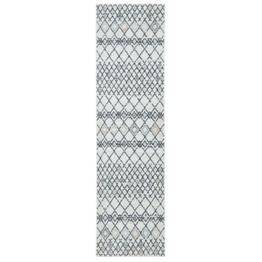 SAFAVIEH Amsterdam Merrick Geometric Runner Rug, Ivory/Beige, 2'3" x 8'