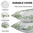 thumbnail image 6 of Outdoor Waterproof Pillow Covers Pack of 2, Summer Eucalyptus Leaf Plant White Background Farmhouse Decorative Throw Pillowcases Cushion Covers for Garden Patio Tent Sofa Couch, 20x12 inch, 6 of 8