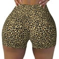 thumbnail image 2 of Lsque Leopard2 Pattern High Waisted Biker Shorts for Women-Tummy Control Fitness Athletic Workout Running Yoga Gym Shorts,Moisture-Wicking-, 2 of 9