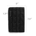 thumbnail image 3 of Par 4 Gancho Brassiere La Correa Del Sujetador Extensores Damas Negro-5pcs Talla única, 3 of 5
