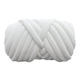 thumbnail image 2 of Hilo grueso, hilo jumbo, lavable, suave, 500 g, para crochet, trenzado, nudo voluminoso Blanco, 2 of 9