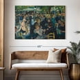 thumbnail image 3 of Elephant Stock Dance At Le Moulin De La Galette Wall Art - Horizontal Canvas Wall Art - Lobby Wall Decor - People Canvas - Teal And Green Decor By Pierre Auguste Renoir - 51" x 34", 3 of 8
