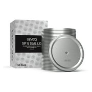 30-Pack Aluminum Lids with Straw Hole, Fits the 20oz Aluminum Ball Recyclable Party Cup (20oz Size Only) Cups Sold Separately